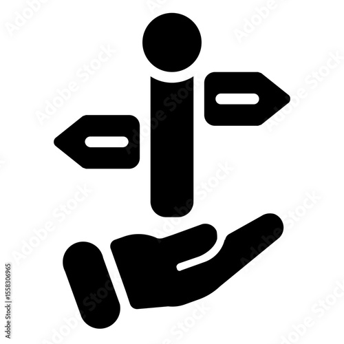 Guidance Icon in Solid Style