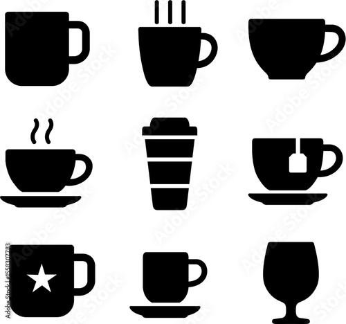 Teacup icon isolated sign