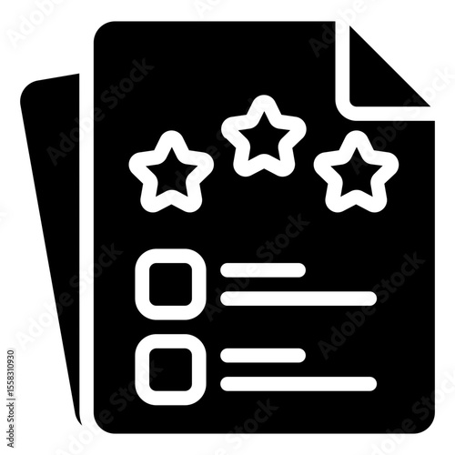 Score Icon in Solid Style