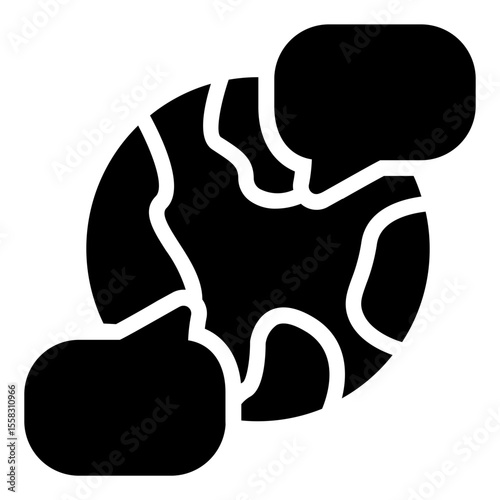 Translation Icon in Solid Style