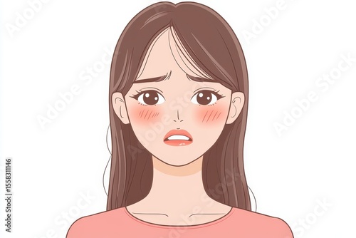 Asian young woman has an oral problem and feeling toothache, Generative AI