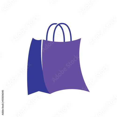 Shop bag market logo