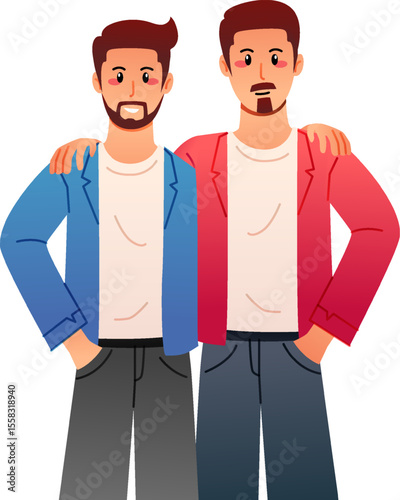 Friendship Cartoon Illustration