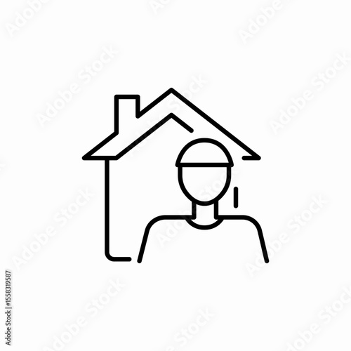 Home Profile icon vector