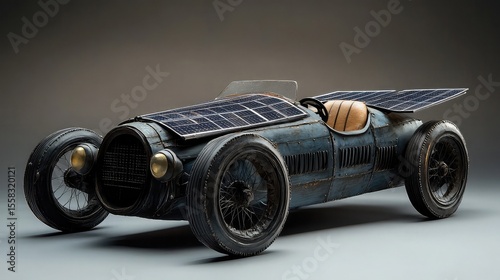 Model a roadster with solar battery wings.