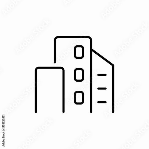 Office Building icon vector