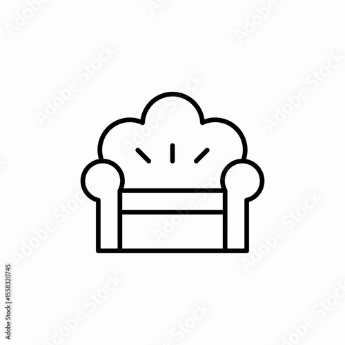 Cozy Sofa icon vector