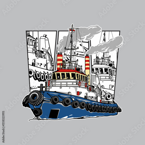 ship in the sea