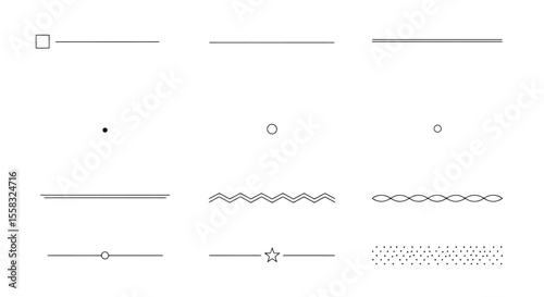 Minimalist Line Dividers: Simple Decorative Elements for Design