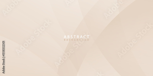 Smooth beige gradient background abstract art vector illustration in wave shape