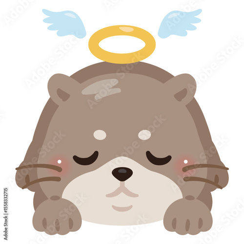 亡くなったカワウソのイラスト