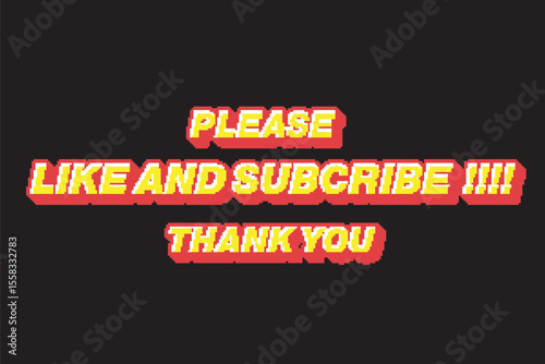 Vibrant And engaging background illustration featuring the phrase please like and subscribe this grapich is perfect for content creator who want to encourage audiences interaction and growth,