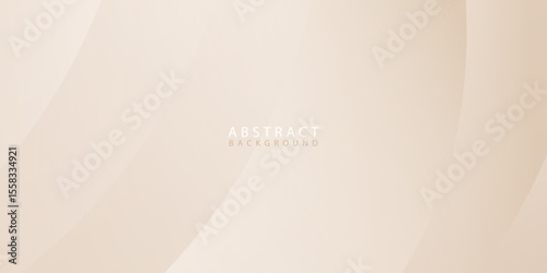 Cream color background abstract art vector illustration in wave shape