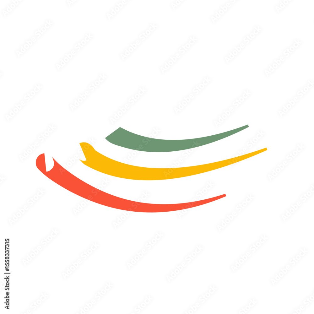 Fototapeta premium Colorful Swoosh