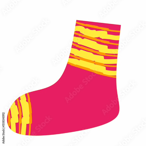Vector illustration of socks, colorful cute socks, children's socks clipart