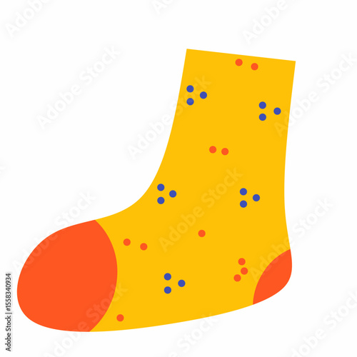 Vector illustration of socks, colorful cute socks, children's socks clipart