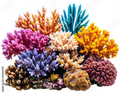 02.8.006._Close-up of colorful coral formations in high detail. ultra-high resolution, 8K quali 918020