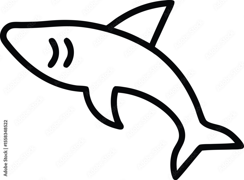 Obraz premium shark vector illustration