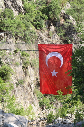Göynük Canyon flag of turkey