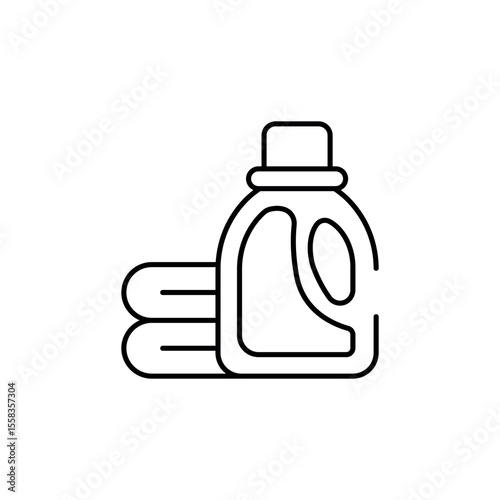 Detergent icon design with white background stock illustration