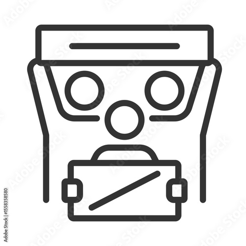 Community duties essential to free and full development pixel perfect line icon. Movement for human rights. Isolated vector illustration. Outline symbol. Simple linear drawing. Editable stroke