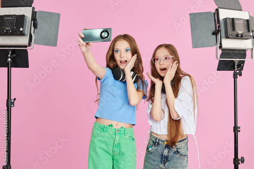 emotional selfie girls