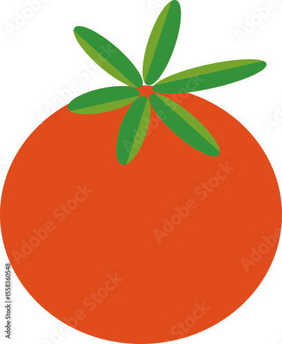 Tomate avec feuilles