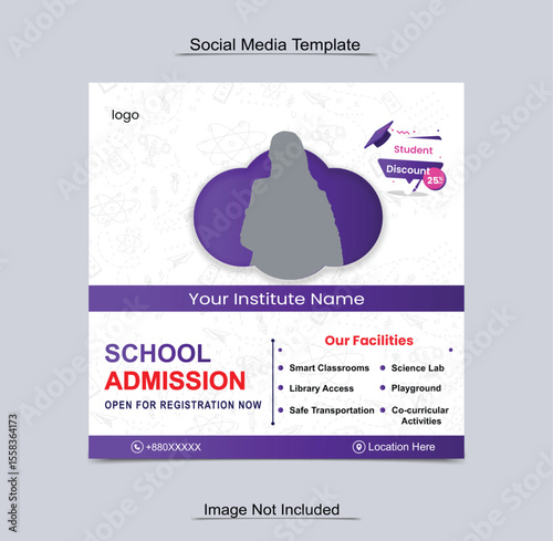 Admession Post Template design for social media