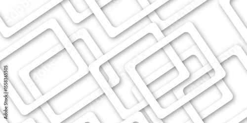 White and gray overlap triangle geometric technology pattern. gray rectangle frames with soft shadows white square line technology concept .White triangular beautiful tech layout triangle background. 