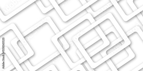 White and gray overlap triangle geometric technology pattern. gray rectangle frames with soft shadows white square line technology concept .White triangular beautiful tech layout triangle background. 