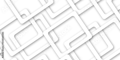 White and gray overlap triangle geometric technology pattern. gray rectangle frames with soft shadows white square line technology concept .White triangular beautiful tech layout triangle background. 