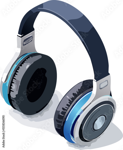 headphones isolated on white