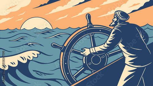 gripping a ship’s helm on a vast ocean, steering our destiny