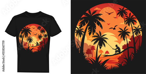 California Ocean Summer vibes holiday tropical beach, surfing, Sea Beach, Surf Paradise, typography retro vintage sunglasses trendy t-shirt design, and 100% vector illustration graphic template