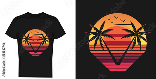 Summer retro t-shirt design for men and women. summer beach vacation t-shirts, summer surfing t-shirt vector design. Retro vintage t-shirt design. Custom t-shirt design