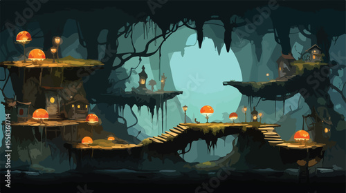 Enchanted Jungle Level Background