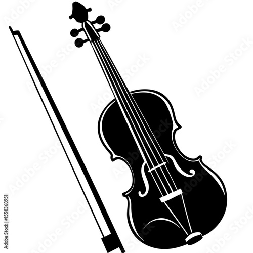 violin vector illustration