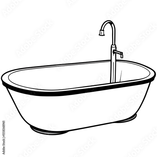 bath tub vector