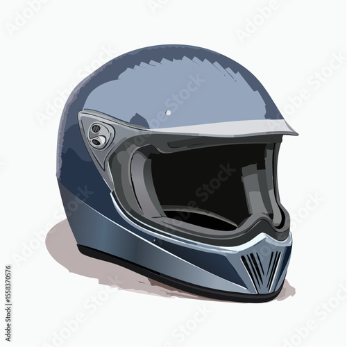 motorcycle helmet isolated on black