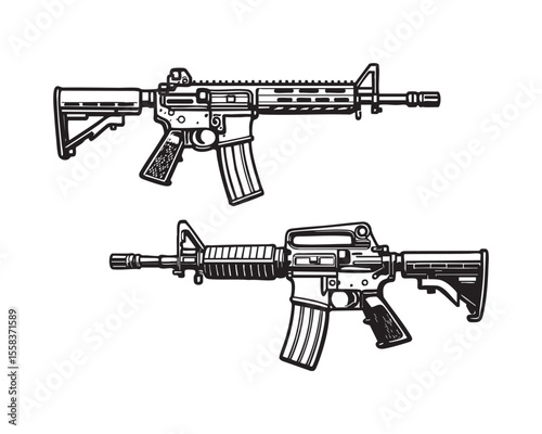 Assault Rifles Vector