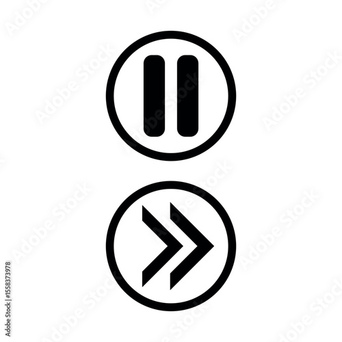 Double arrows icon with left and right directions, symbolizing movement, choice, or flow, forward backward navigation icon