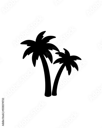 Wallpaper Mural palm tree silhouette Torontodigital.ca