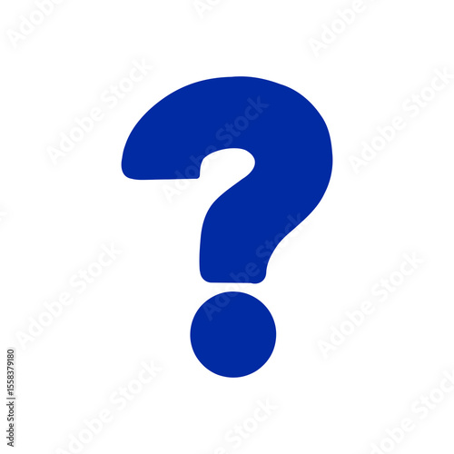 シンプルな黒のクエスチョンマークアイコン｜疑問・ヘルプのシンボル・Simple Black Question Mark Icon – Help & Inquiry Symbol	

