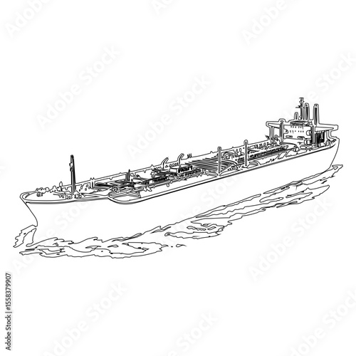 Oil tanker ship Icon line