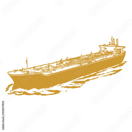 Oil tanker ship Icon