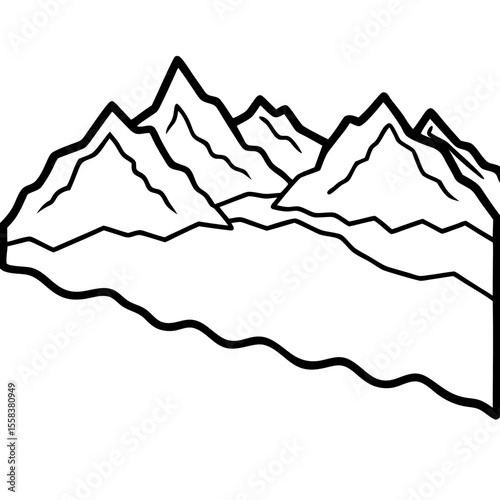 “Aerial view of a mountain range beside a turquoise sea, wild and pristine, no humans or manmade objects.”