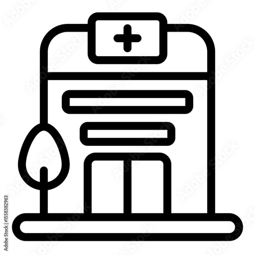 Hospital Building Icon