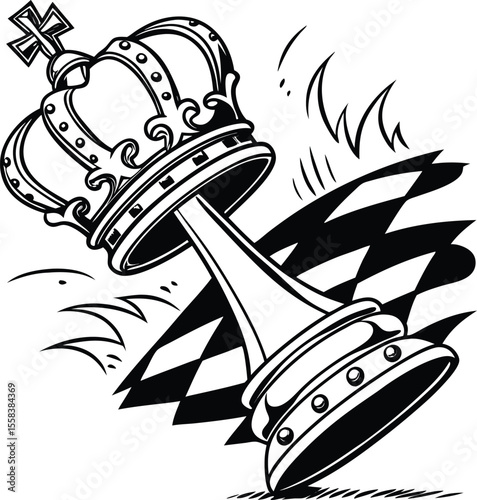 Vector illustration of a cartoon transport boat, pirate ship, or yacht design symbol