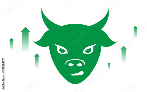 Bull Market Symbol Finance and Investment Illustration