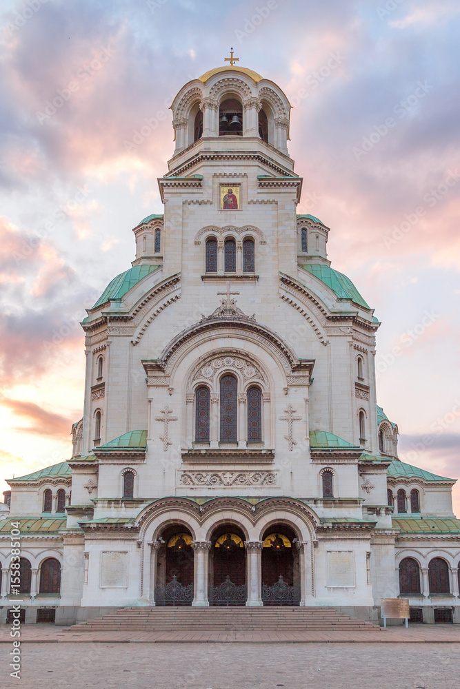 Fototapeta premium St. Alexander Nevsky Cathedral in Sofia, Bulgaria